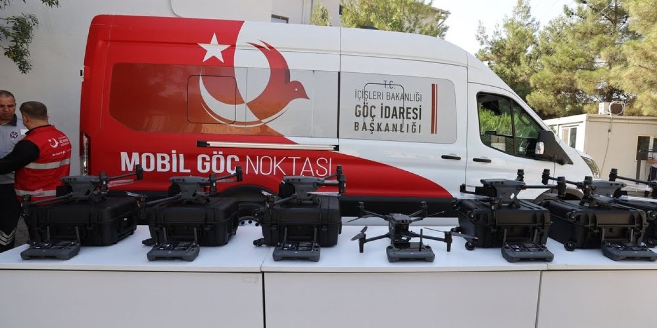 Suriye sınır güvenliği için 7 dron ve mobil göç aracı alındı