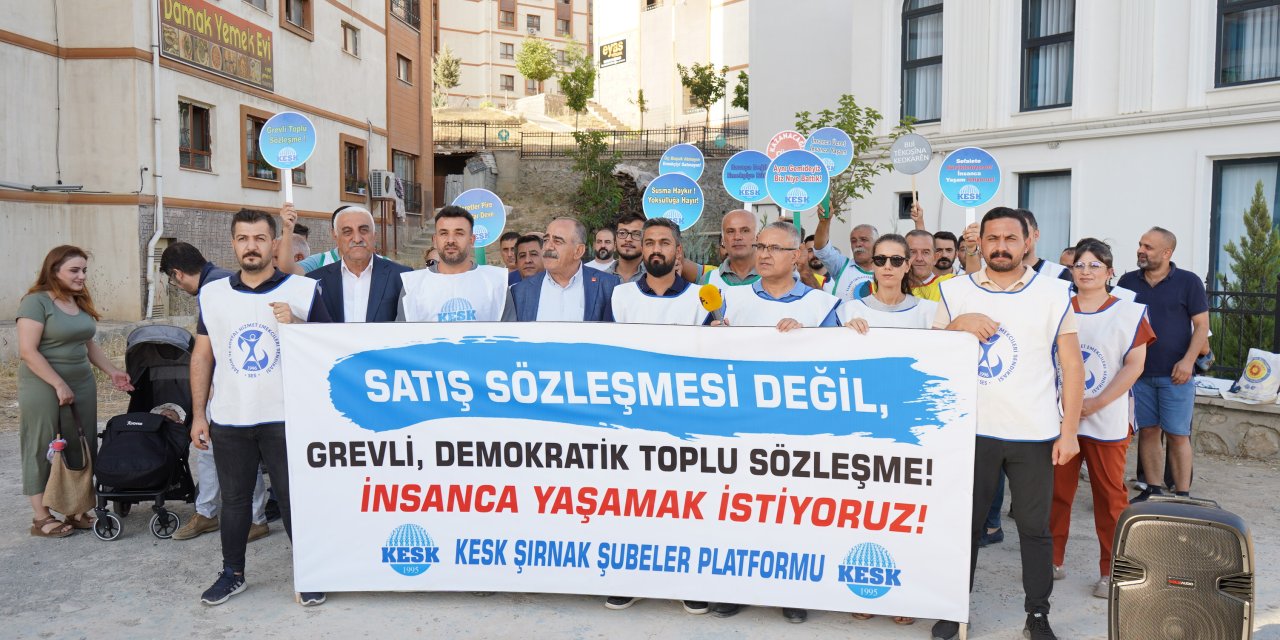 Şırnak KESK’ten Hükümetin TİS Teklifine Tepki: “Sefalet Zammı”