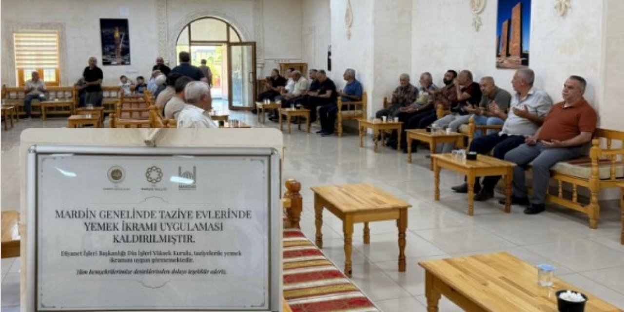 Komşu İlde Taziye Yemeği Geleneği Kaldırıldı