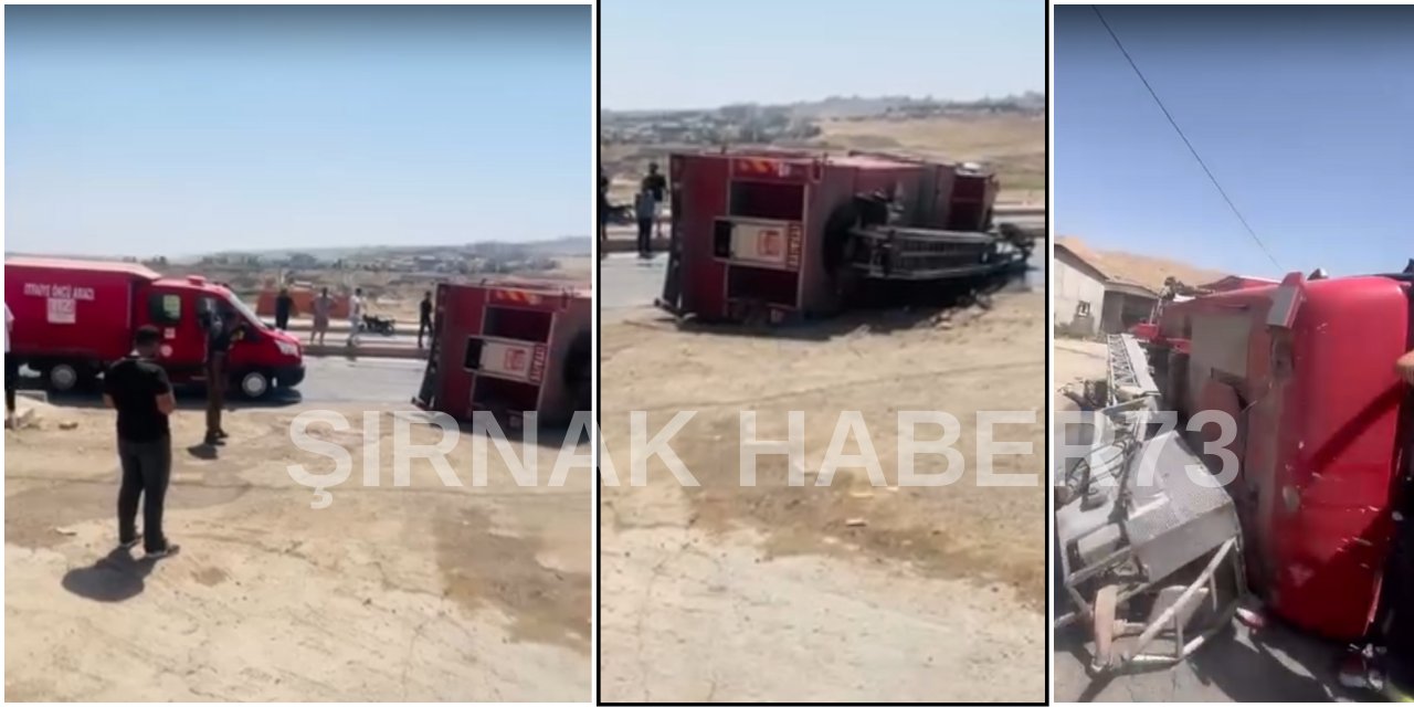 Şırnak'ta Yangına Müdahaleye Giden İtfaiye Ekipleri Kaza Yaptı: 3 Kişi Yaralandı