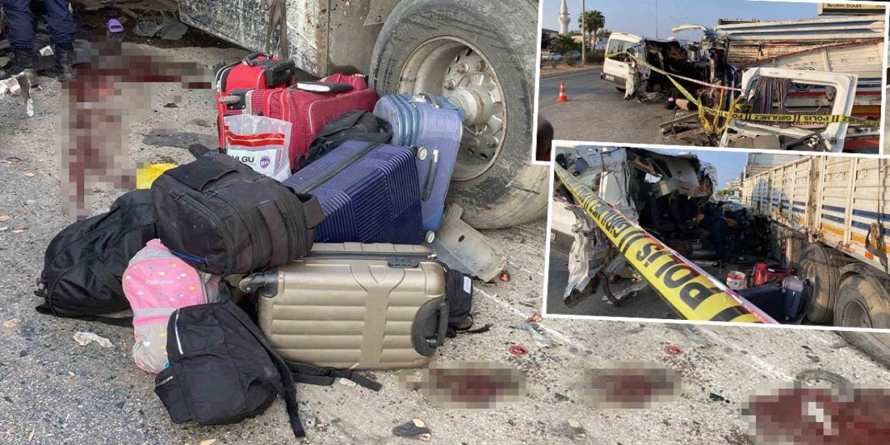 Şok İddia! Şoför Uyuya Kaldı, Minibüs Tıra Çarptı: İki Ölü, 10 Yaralı