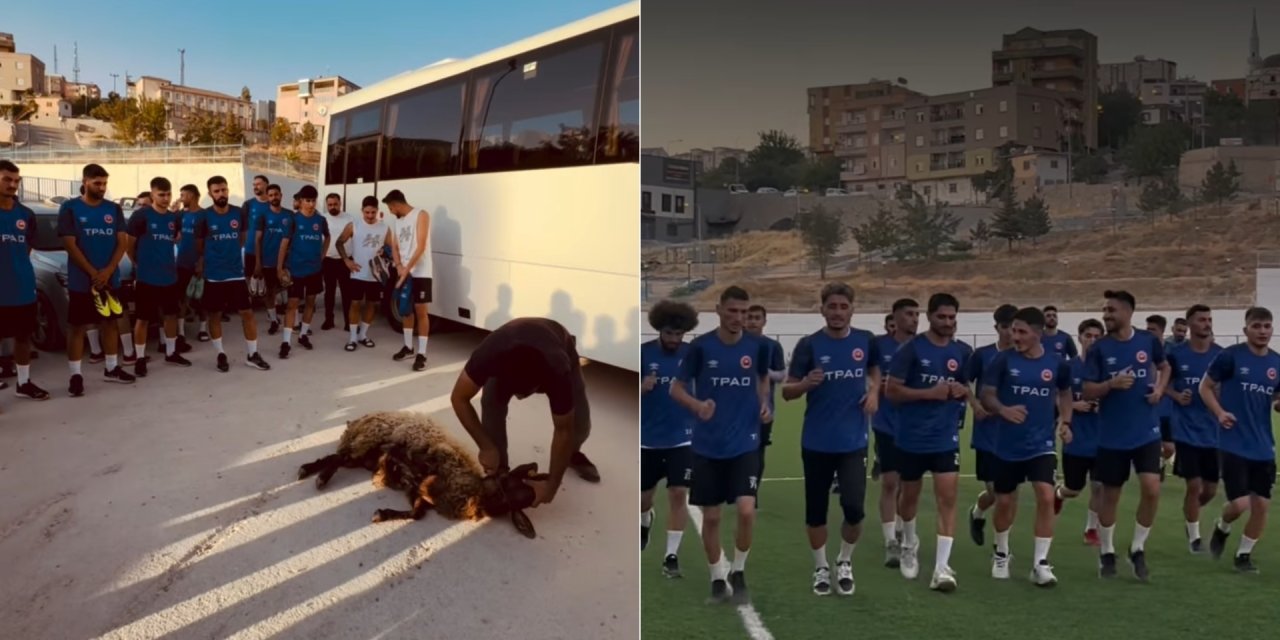 Şırnak Petrolspor, yeni sezon hazırlıklarına kurban keserek başladı