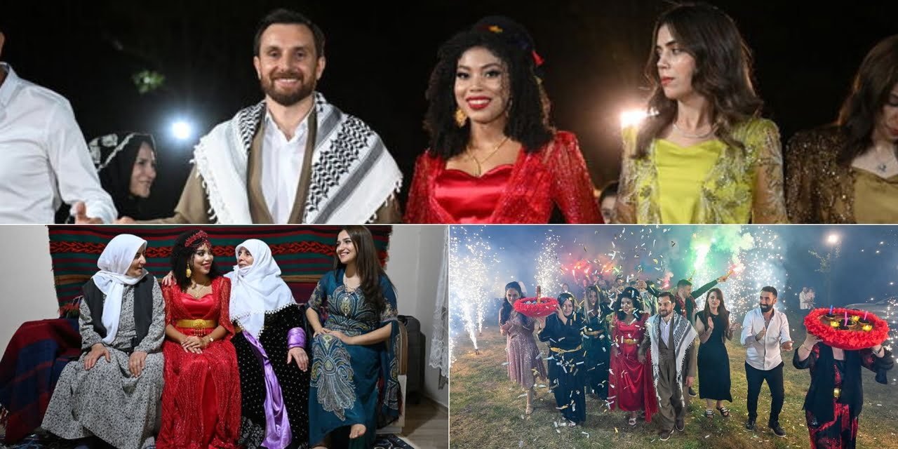 Panamalı gelin Van'da yöresel geleneklerle dünya evine girdi