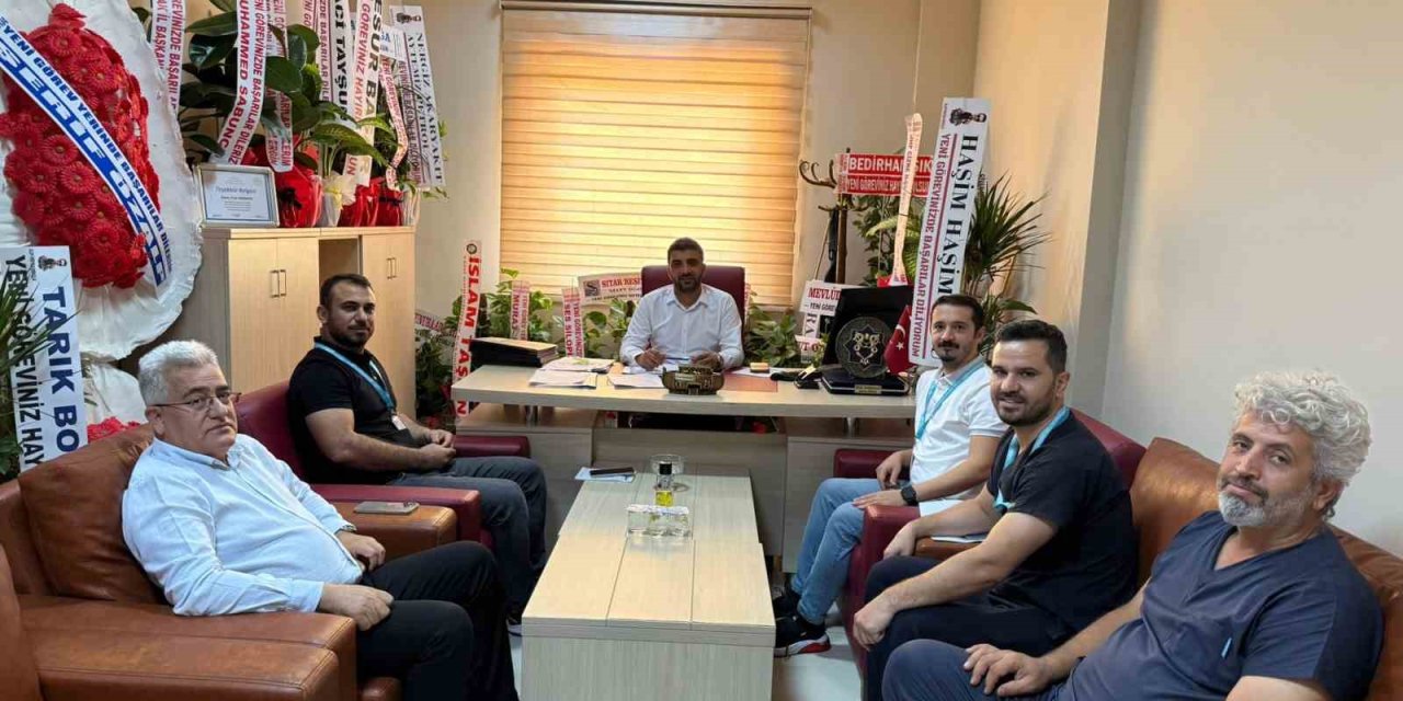 Sağlık-Sen Heyeti'nde Silopi Devlet Hastanesi Müdürü'ne Ziyaret