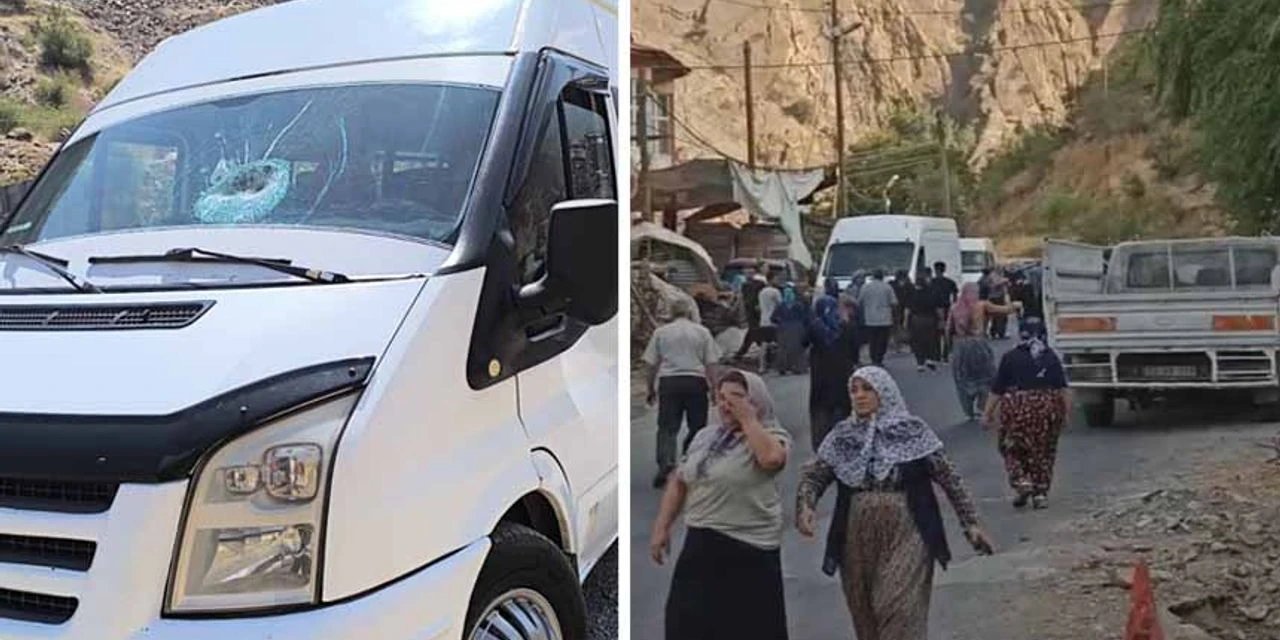 Yolcu dolu minibüs saldırıya uğradı: Muhtar darp edildi