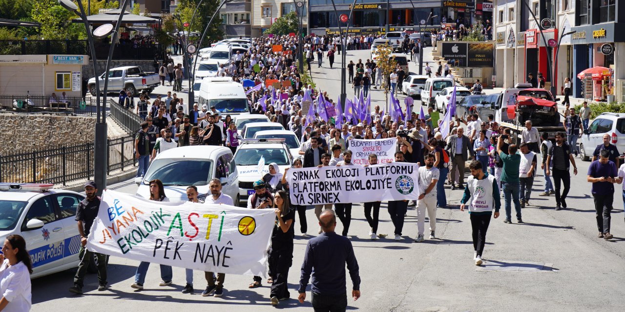 Şırnak’ta Doğa Talanına Karşı Yürüyüş