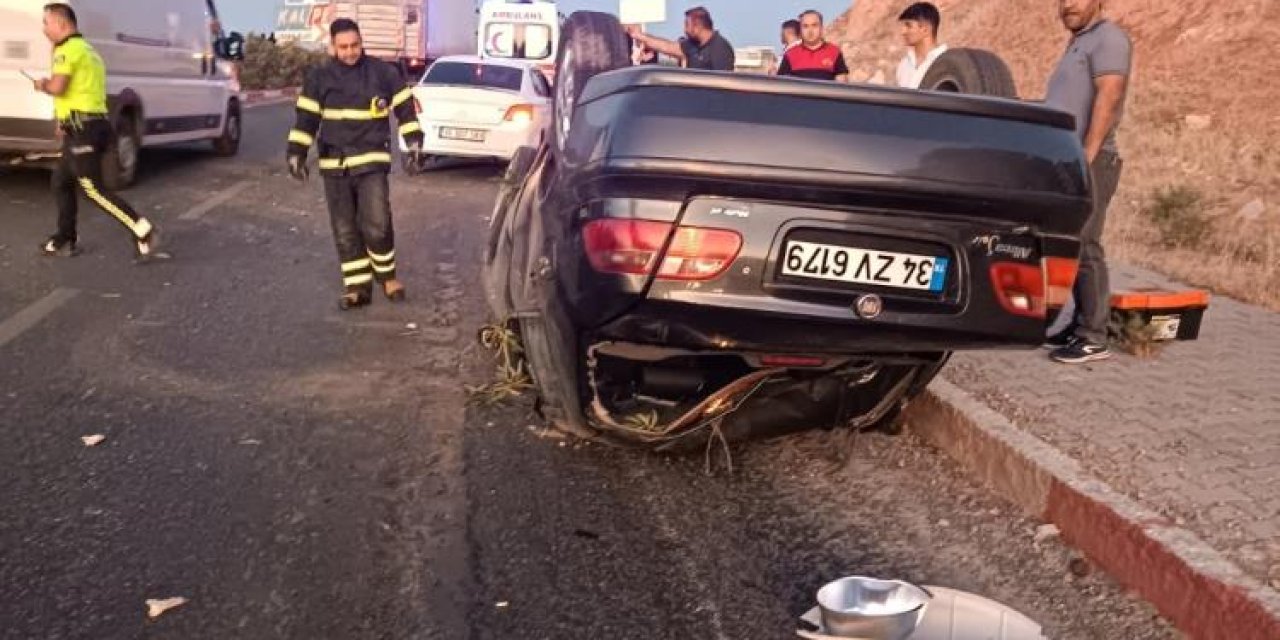 Siirt’te takla atan otomobildeki 1 kişi yaralandı