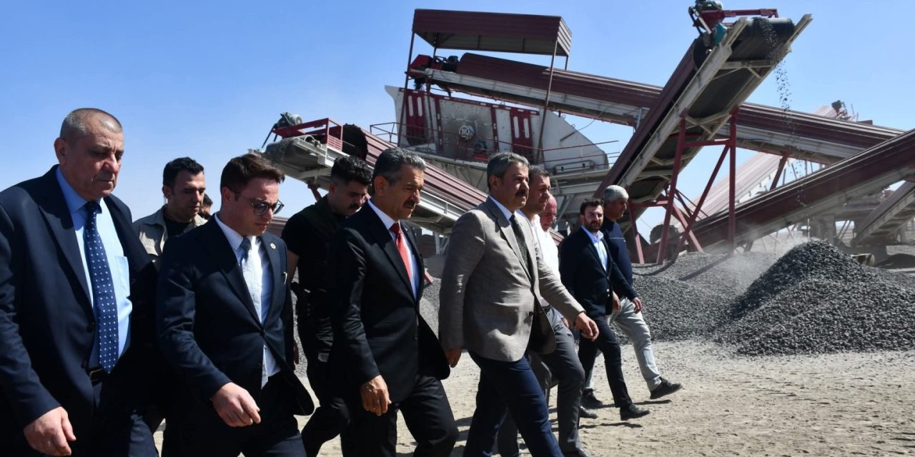 Şırnak Heyetinden İdil'de Konkasör Taş Kırma ve Eleme Tesisi’nde İnceleme