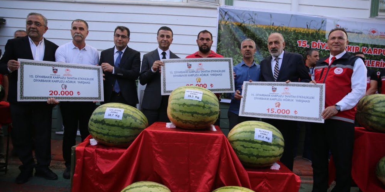Kuraklık Diyarbakır karpuzunu vurdu! Bu yılın şampiyonları belirlendi