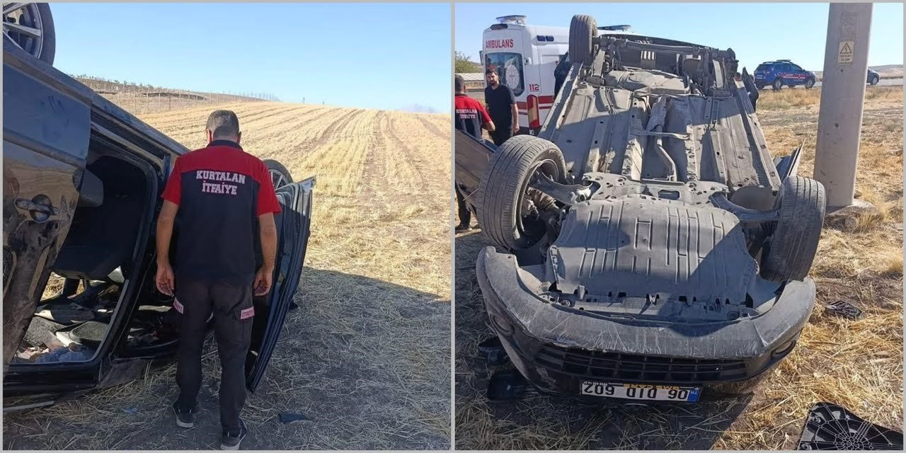 Siirt'te takla atan araçtaki 3 kişi yaralandı