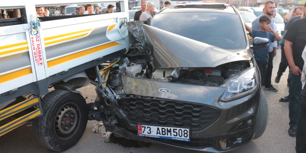 Şırnak'ta zincirleme trafik kazası meydana geldi