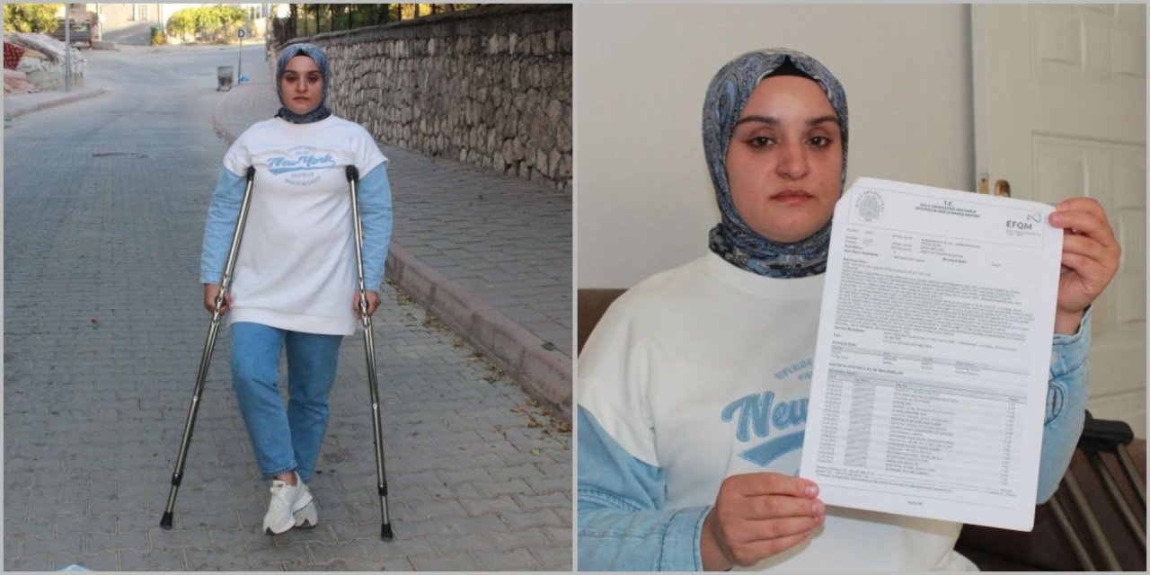 Dicle Üniversitesi Tıp Fakültesi Hastanesinde geçirdiği ameliyatla sakat kaldı