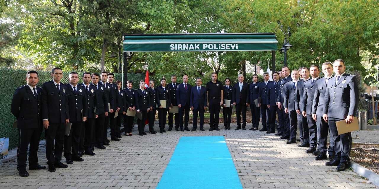 Şırnak’ta Polisler İçin Rütbe Terfi Töreni Düzenlendi