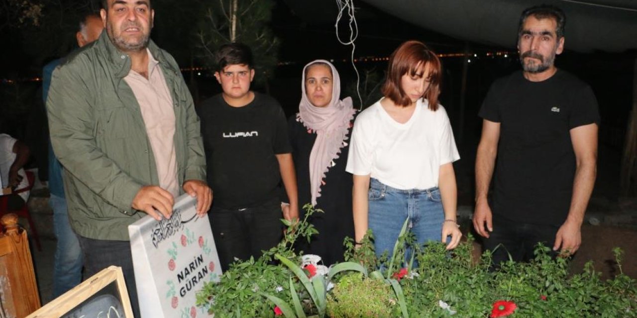 Narin’in cinayetinde tahliye olan akrabaları mezarını ziyaret etti