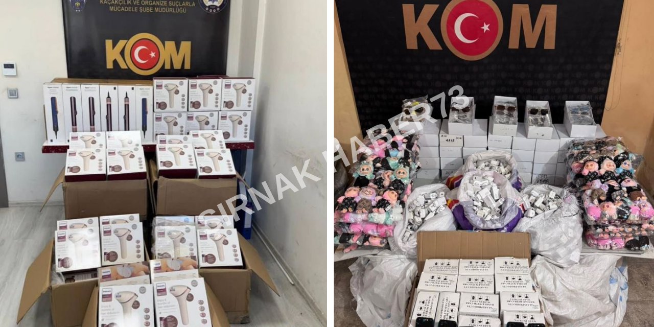 Şırnak'ta 7 Milyon TL Değerinde Kaçak Malzeme Yakalandı: 2 Kişi Gözaltına Alındı