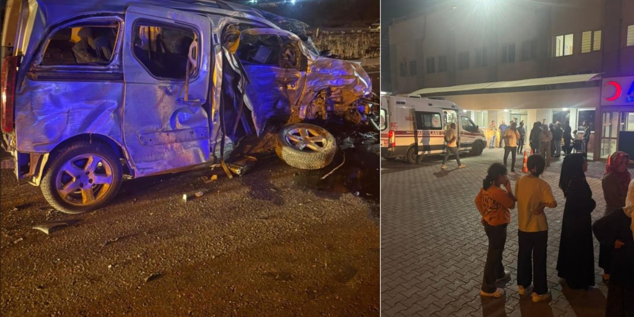 Siirt'te işçileri taşıyan minibüs ile ticari araç çarpıştı: 2'si ağır 7 kişi yaralandı