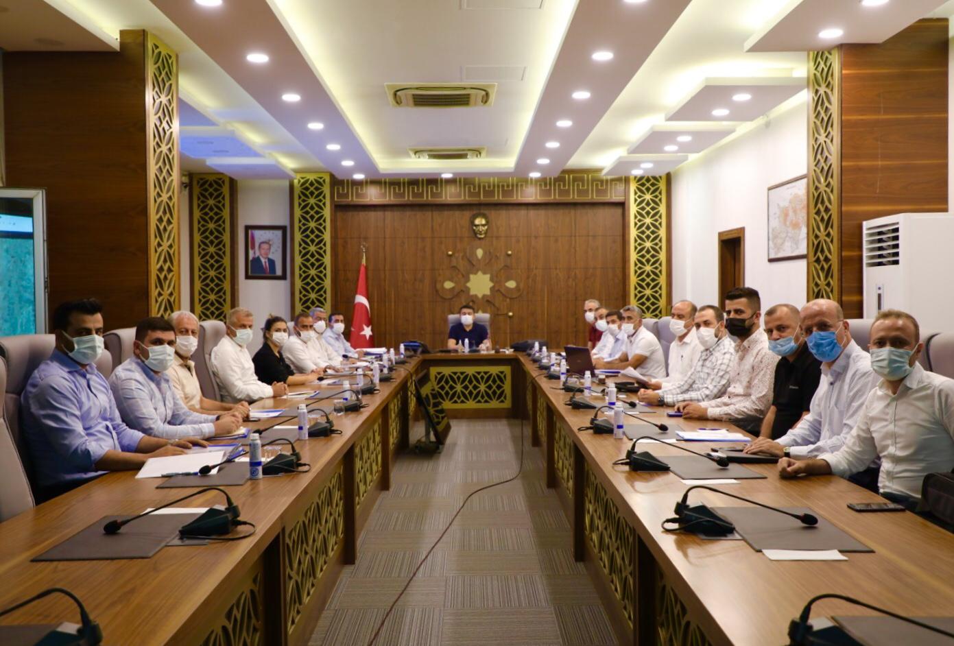 Cizre Belediyesi Birim Müdürleri İle Toplantı Gerçekleştirildi