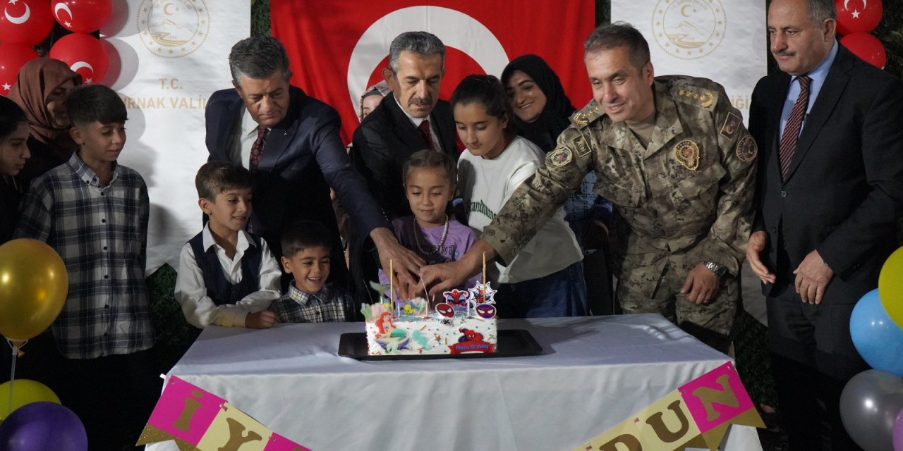 Şırnak’ta şehit çocuklarına anlamlı sürpriz yapıldı