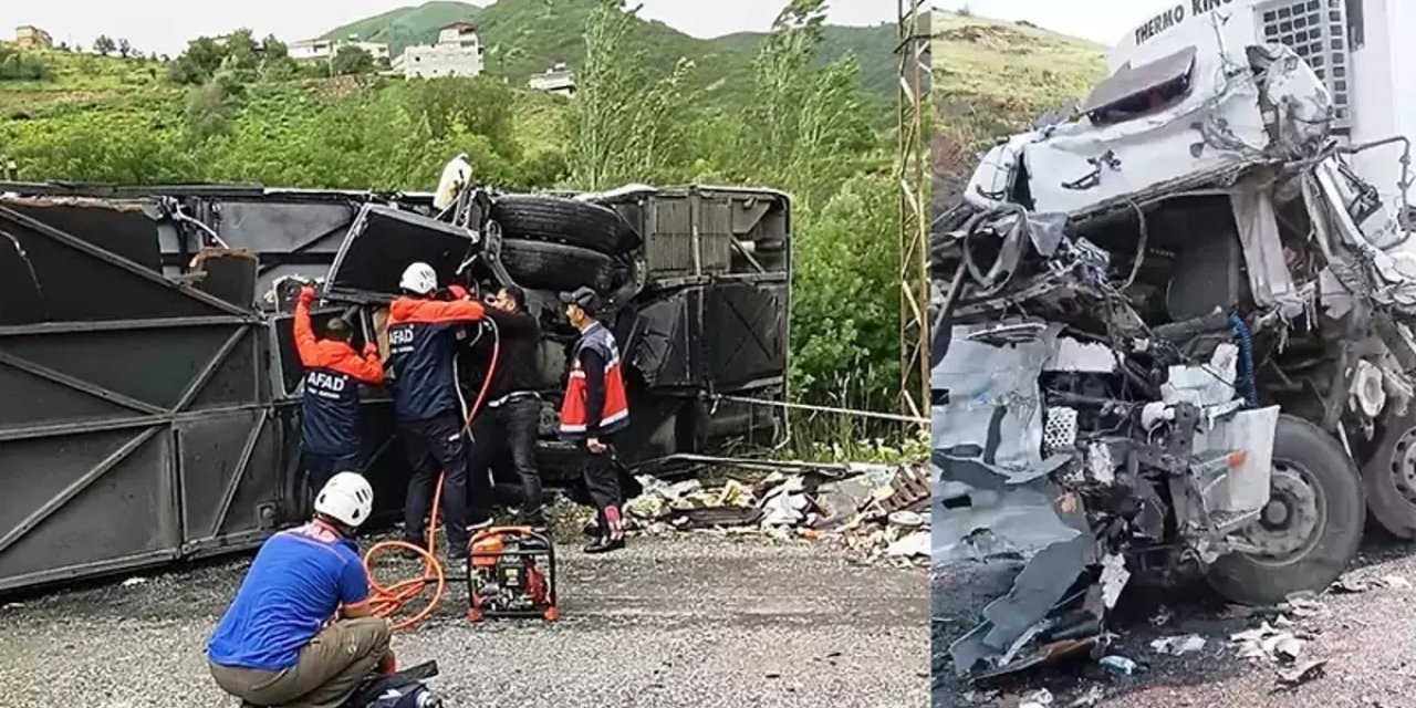 Katliam Gibi Kaza! Otobüs ile Tır Çarpıştı:2 ölü, 4'ü ağır 30 yaralı