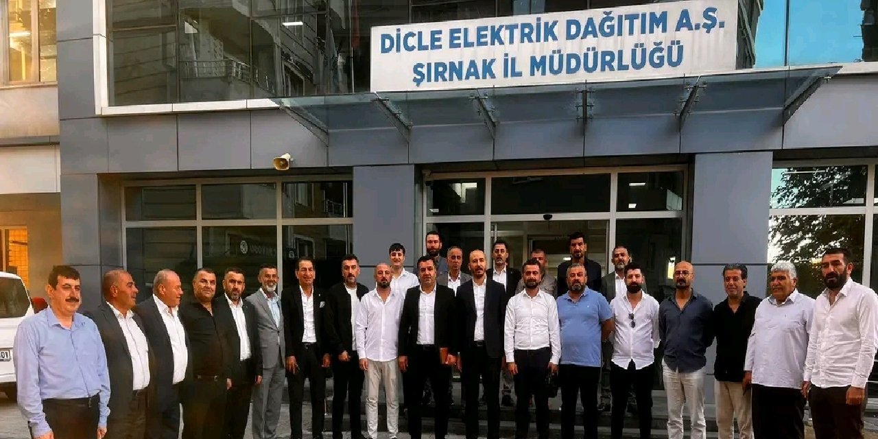 Grik-Der, DEDAŞ Şırnak İl Müdürlüğü’nü Ziyaret Ederek Sorunları İletti