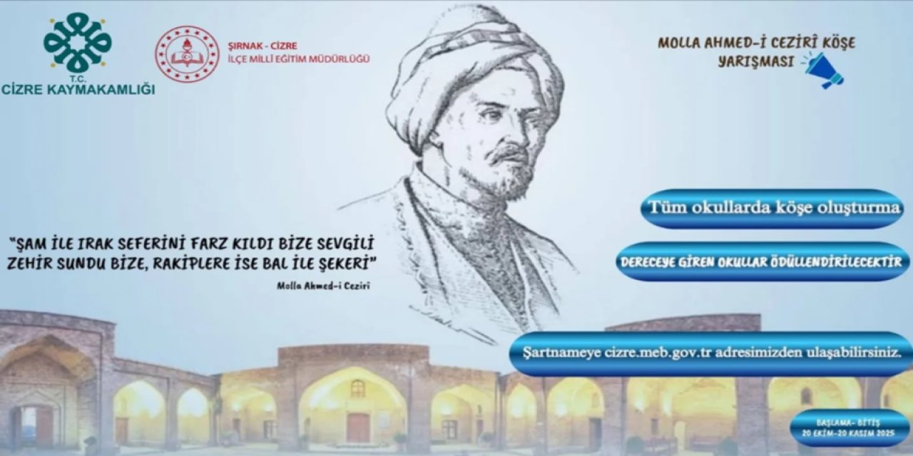 Cizre’de Öğrenciler Molla Ahmed el-Cezerî İçin Yarışacak!