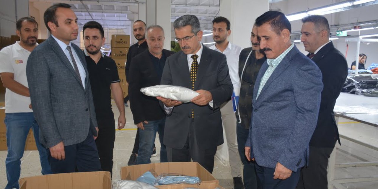 Şırnak Valisi Ekici, tekstil atölyesine ziyarette bulundu