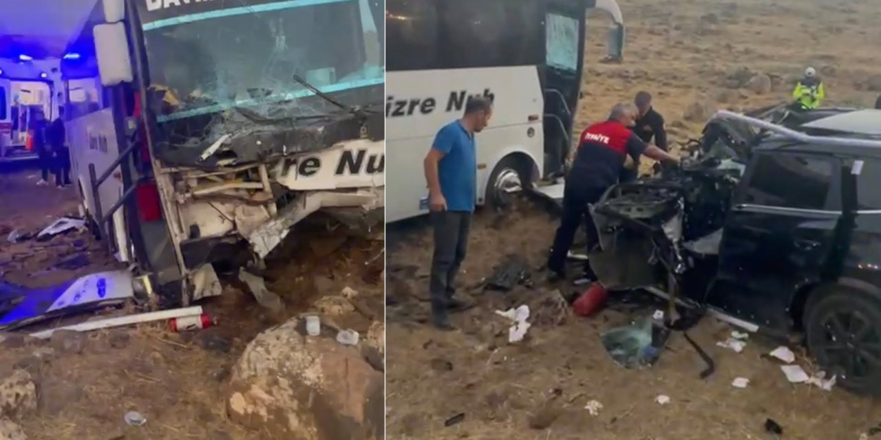 Şırnak’ta yolcu otobüsü ile jip kafa kafaya çarpıştı: 1’i ağır 4 yaralı