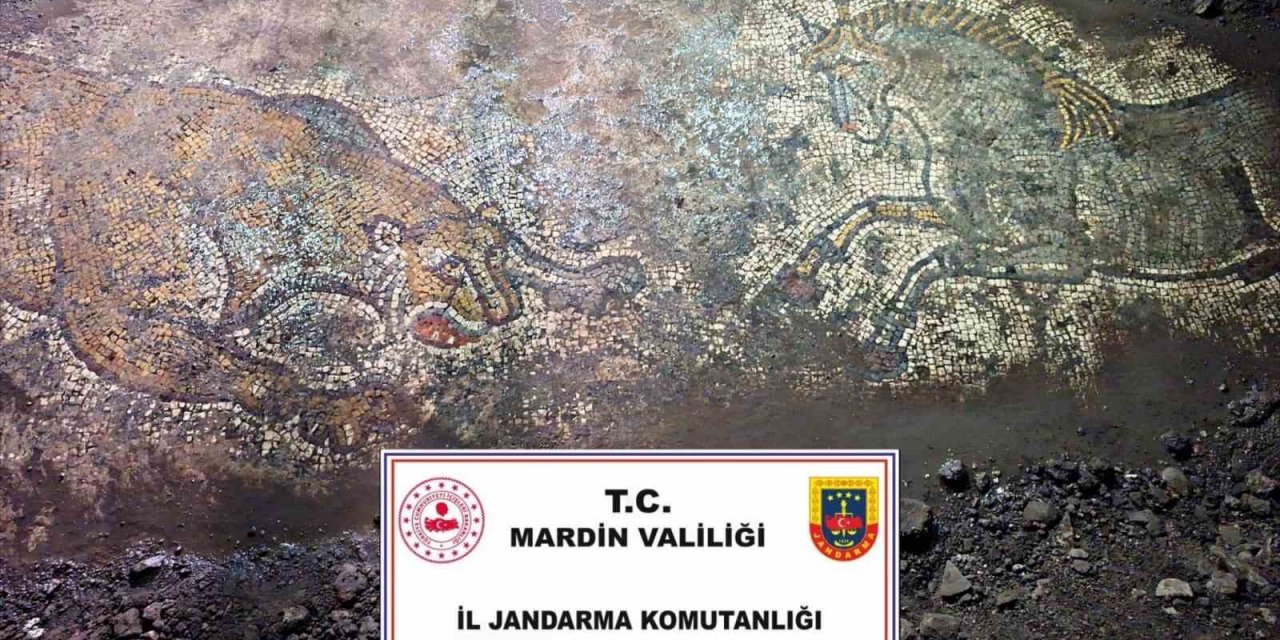Mardin'de"Anadolu Mirası" Operasyonunda 1500 Yıllık Mozaik Ele Geçirildi