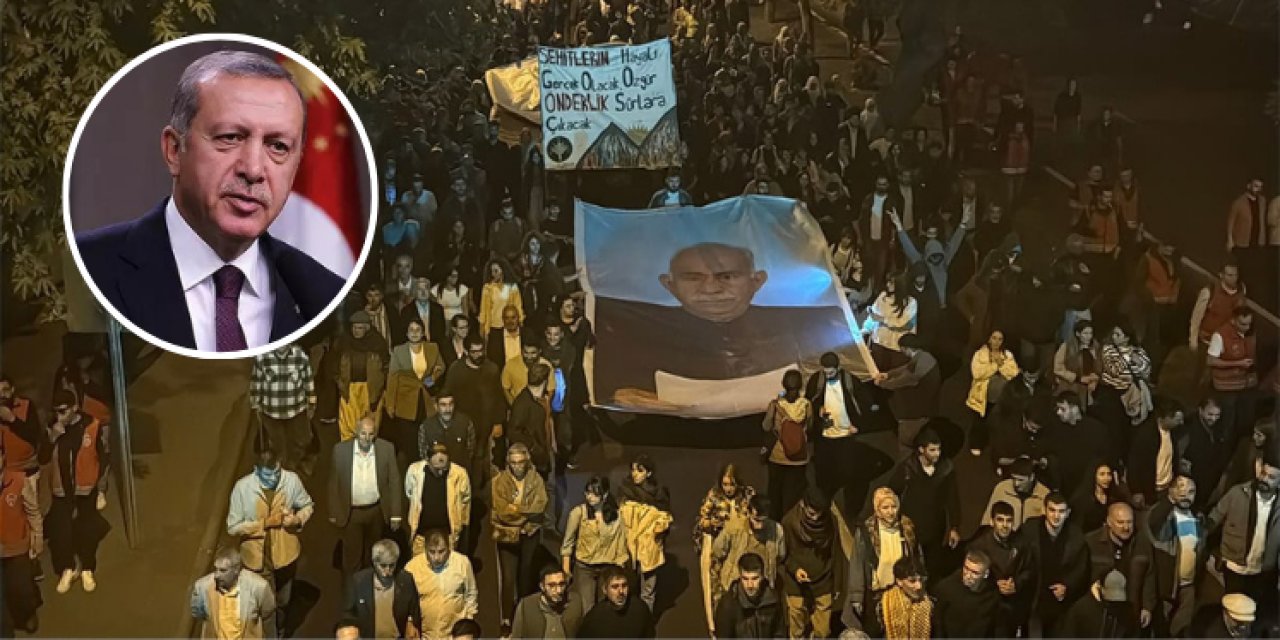 DEM Parti'nin Diyarbakır'daki gösterisine Cumhurbaşkanı Erdoğan'dan tepki