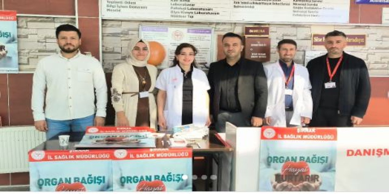 Şırnak Devlet Hastanesi’nde Organ Bağışı İçin Stand Açıldı