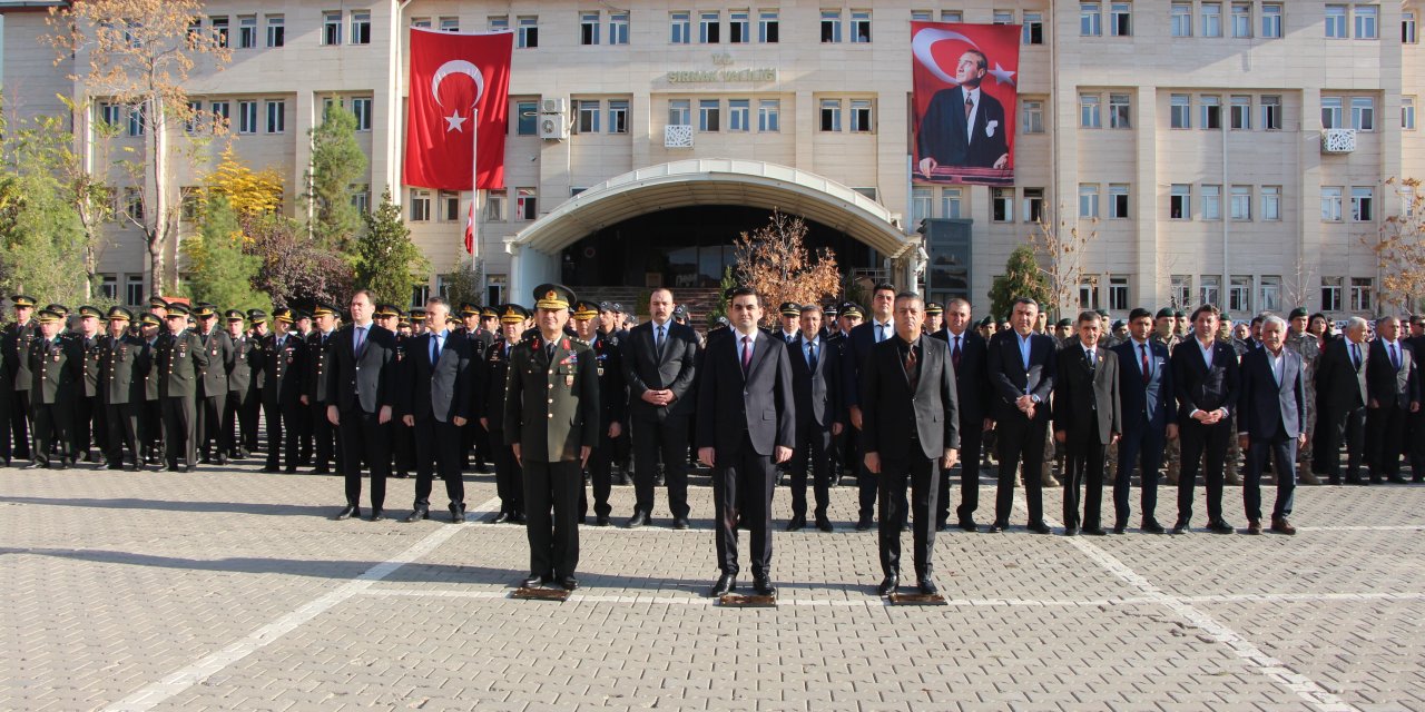 Şırnak’ta 10 Kasım Atatürk’ü Anma Töreni Düzenlendi