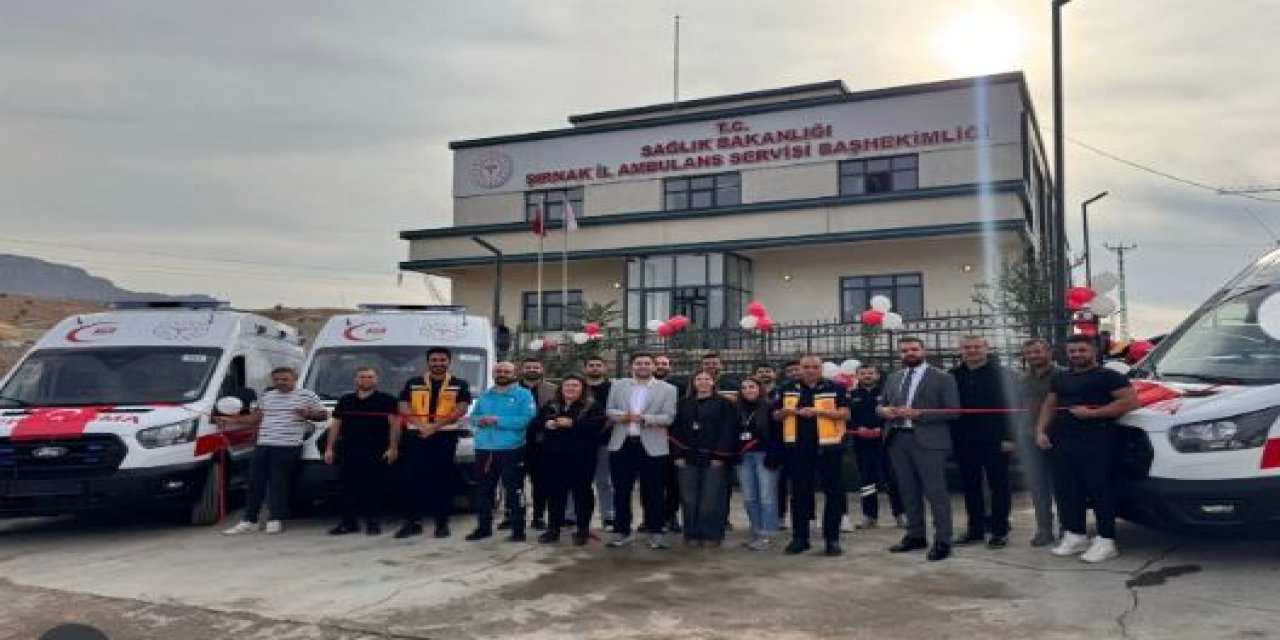 Şırnak’a Yeni Ambulanslar Tahsis Edildi