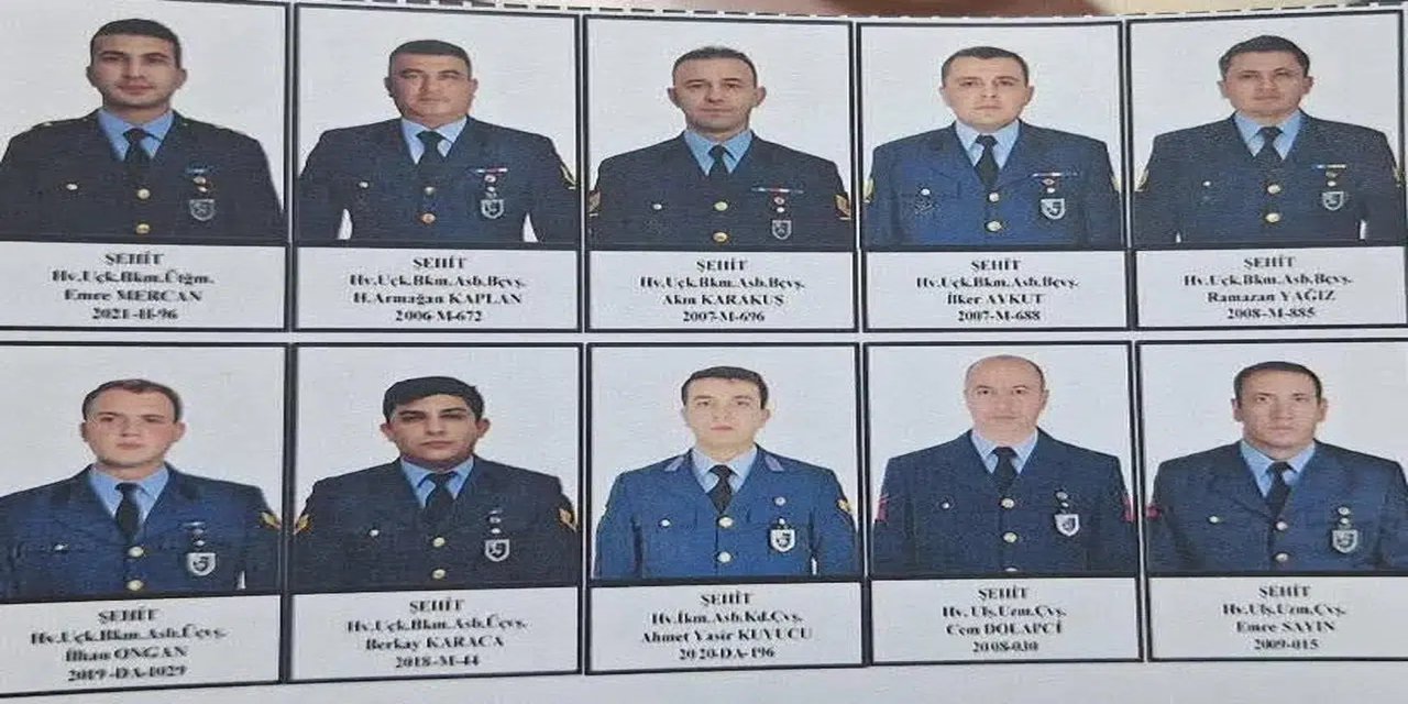 20 şehidin ismi açıklandı