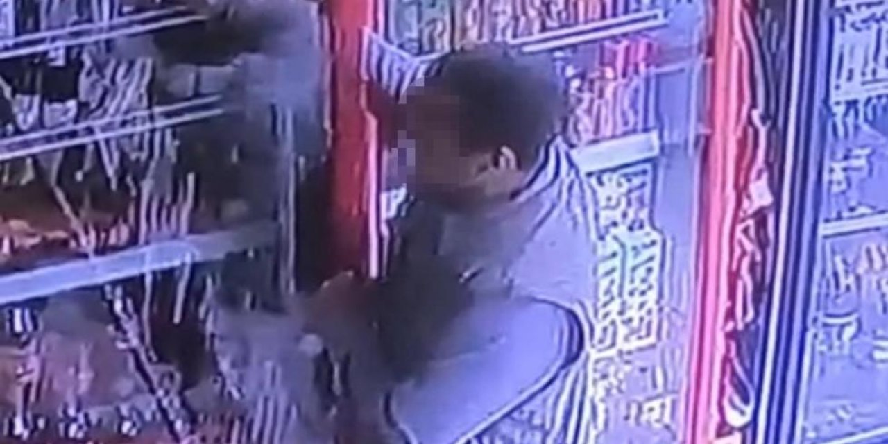 Diyarbakır’da marketten hırsızlık yapan şahıs güvenlik kamerasına yansıdı