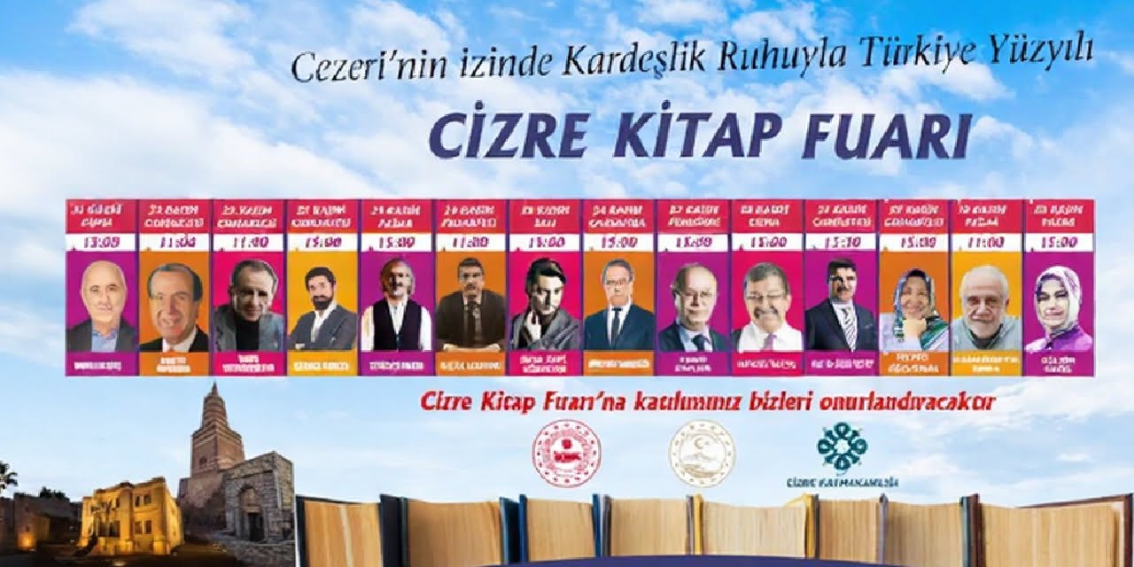 Cizre’de 120 yazarın katılımıyla Kitap Fuarı başlıyor