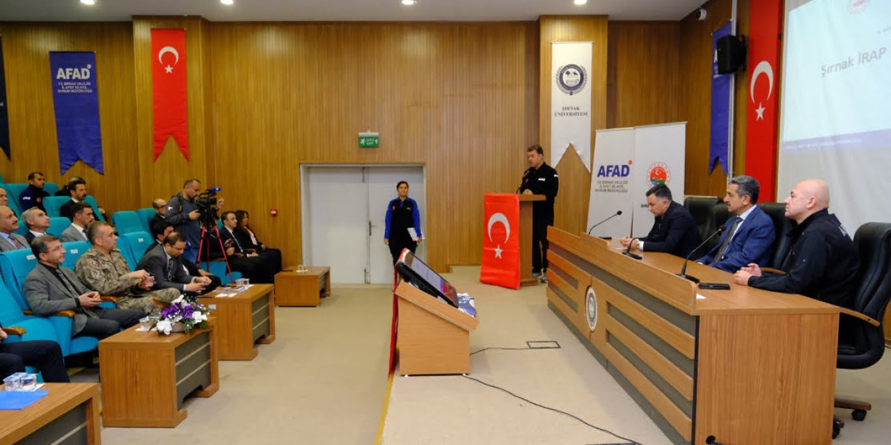 Şırnak'ta İl Afet Risk Azaltma Planı İzleme ve Değerlendirme toplantısı yapıldı