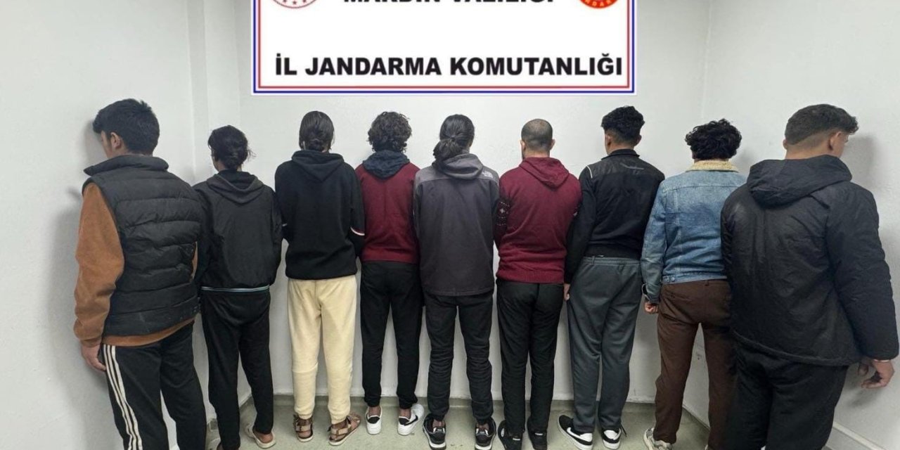Mardin’de 9 kaçak göçmen yakalandı