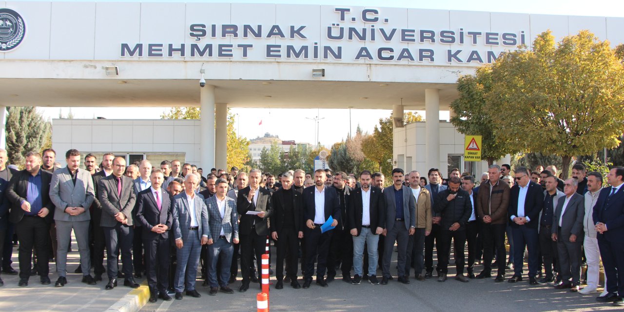 Şırnak Şehri Nuh Platformu’ndan Üniversiteye Destek Açıklaması