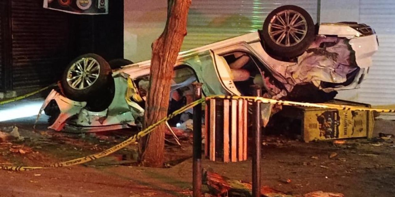 Takla Atan Araçta Bulunan 1 Kişi Öldü, 1 Kişi Yaralandı