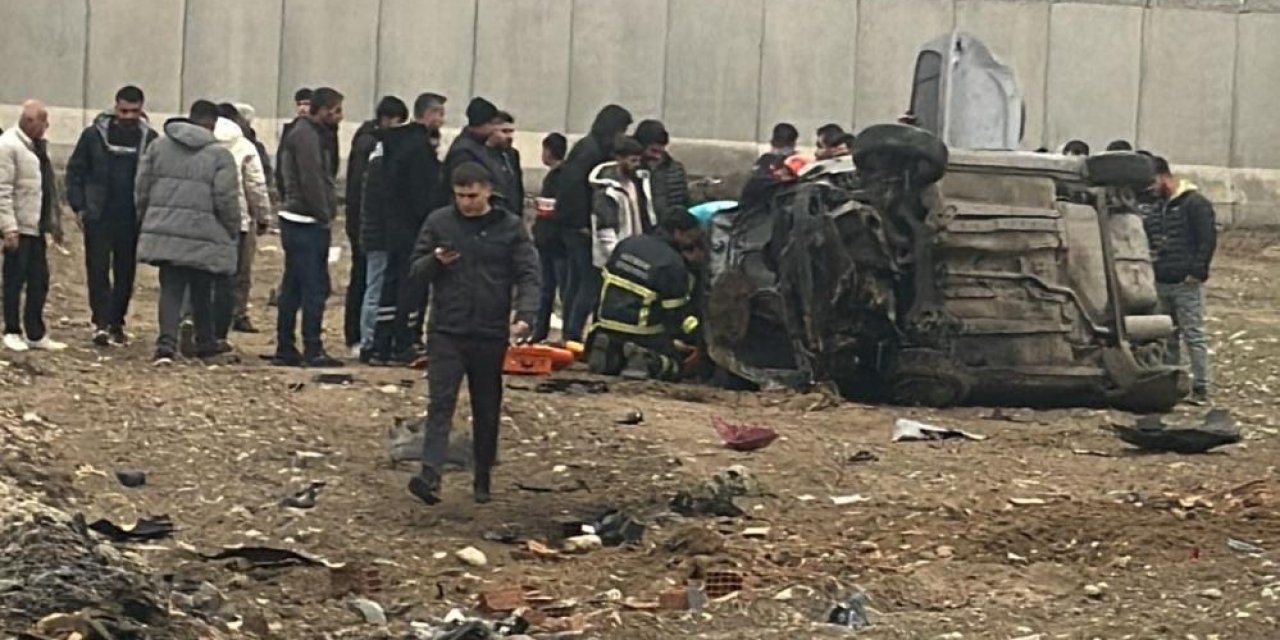 Batman'da takla atan otomobildeki 2 kişi yaralandı