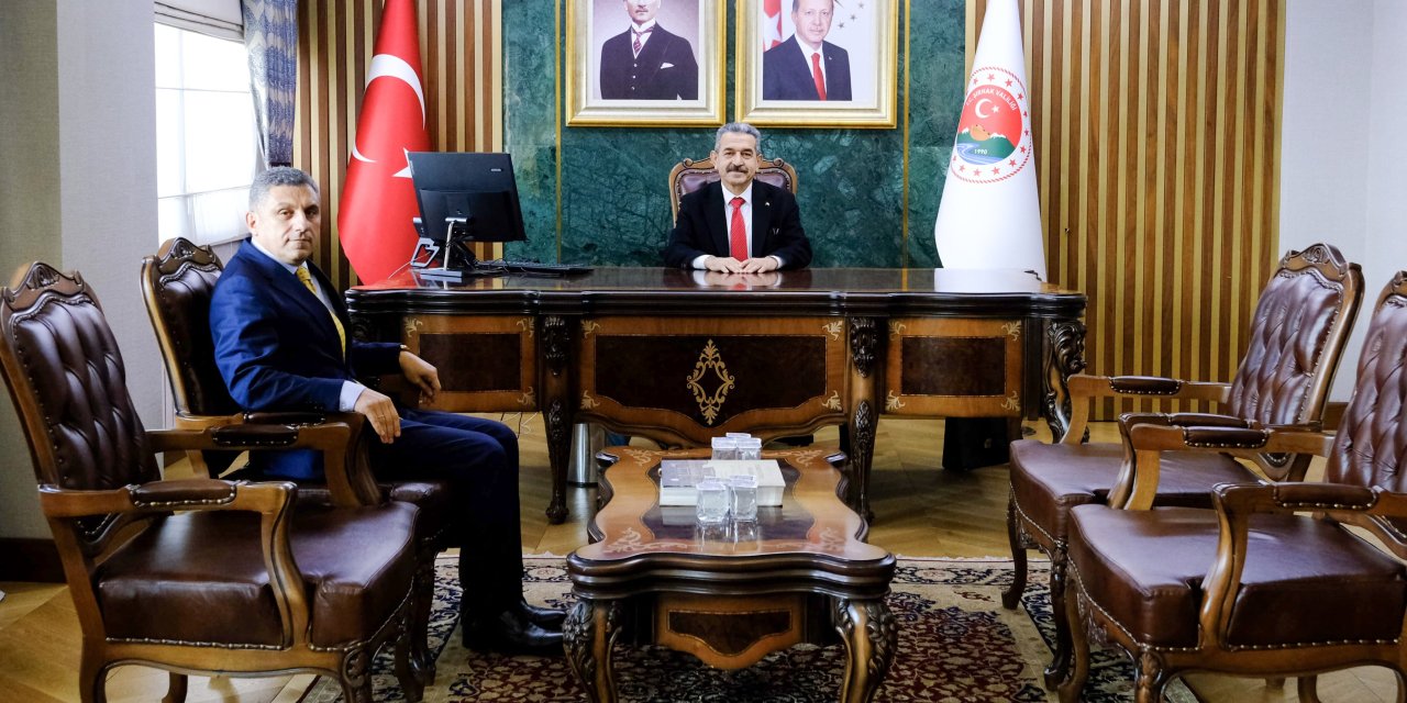Şırnak İl Millî Eğitim Müdürü İdris Nas, Vali Birol Ekici’yi Ziyaret Etti