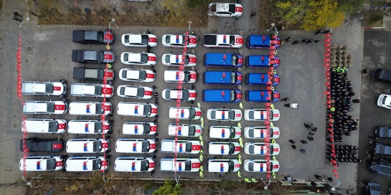 Siirt Emniyetine 68 araç teslim edildi