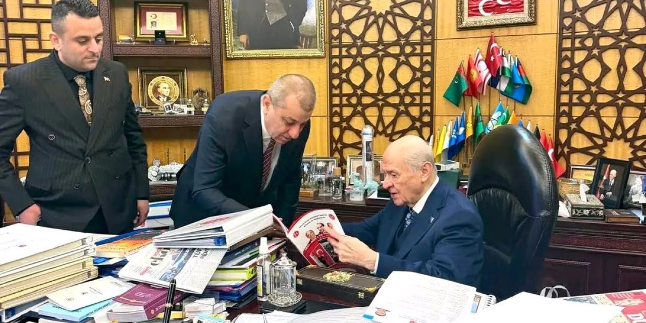 MHP Şırnak İl Teşkilatı, Bahçeli’yi ziyaret ederek faaliyet raporunu sundu