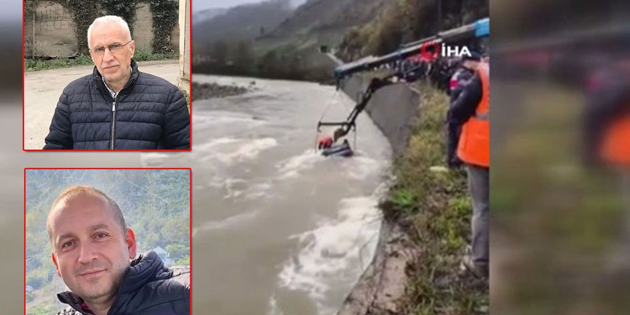 Mezar yeri bakmaya giderken dereye uçan araçta 2 kişi kaybetti