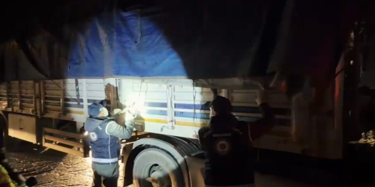 Bitlis’te tırda gizlenmiş halde 31 kaçak göçmen ve bir organizatör yakalandı