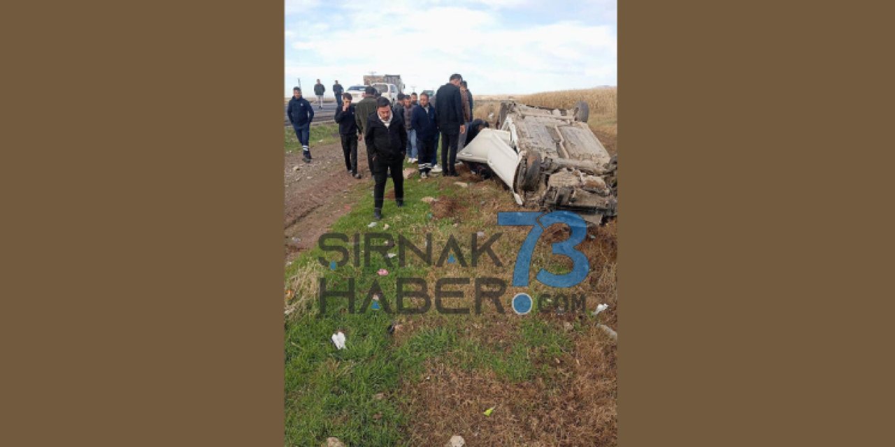 Şırnak'ta Araç Şarampole Devrildi: Yaralılar Var