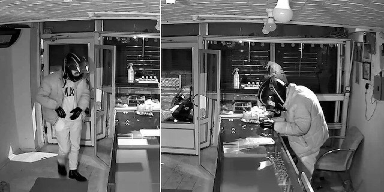 Kuyumcuya giren hırsız kilolarca altın çalarak kayıplara karıştı