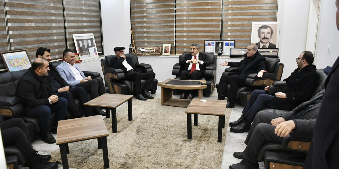 Ak Parti Şırnak Yönetiminden MHP İl Başkanı Saluci'ye Ziyaret