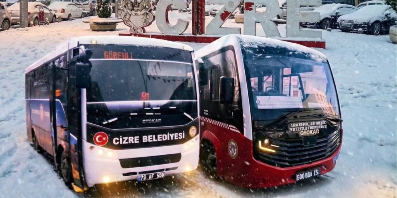Cizre Belediyesi Duyurdu, Toplu Ulaşım Ücretsiz!