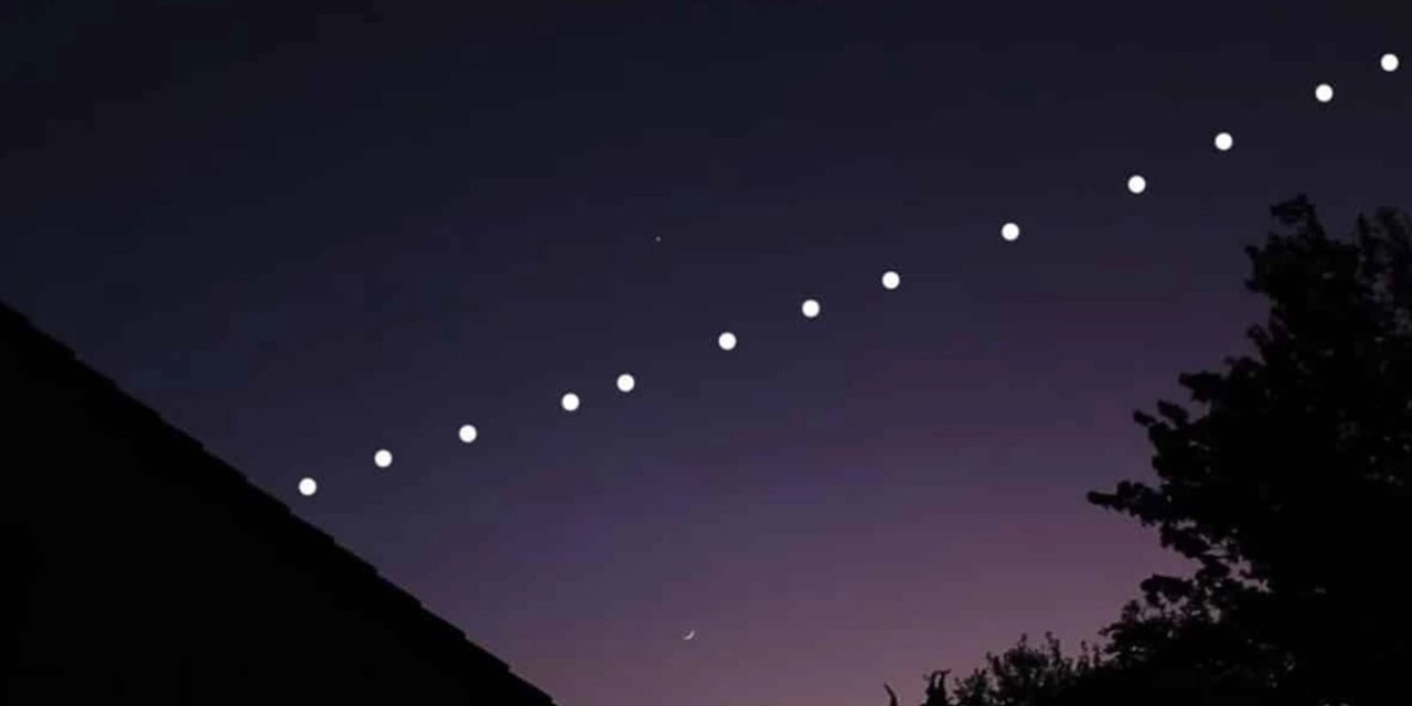 Hakkari semalarında tek sıra halinde uydular görüldü